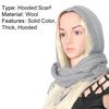 Hooded Scarf Thick Warm Woolen Women Hooded Scarf for Winter