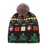 2025 autumn and winter new knitted hat Christmas holiday party LED light Christmas hat