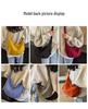 Spring Nylon Pleated Crossbody Shoulder Bag: Women's Lightweight Casual Dumpling Bag in Matching Colors