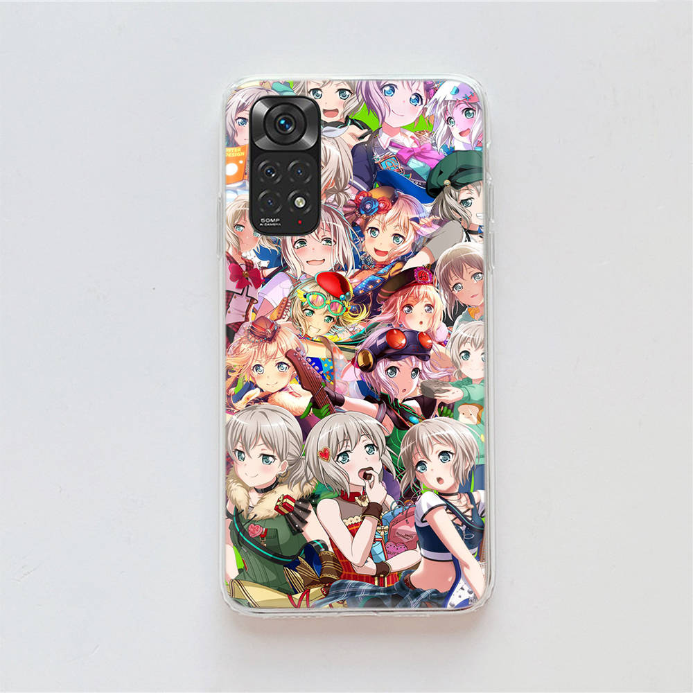 

Чехол DT49 BanG Dream для Samsung A04 A14 A23 A34 A54 M23 M33 M52 M53 Realme 10 9 C30S C35 C55 VIVO Y02S Y21 Y33S Y51 X80 Pro Прозрачный чехол VIVO Y01 эбеновый