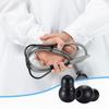 Silicone Replacement Ear Tips for Stethoscope Replacement Earbuds for 2 Pieces Black 6mm Soft Sealing Silicone Stethoscope Ear Stethoscope Eartips for