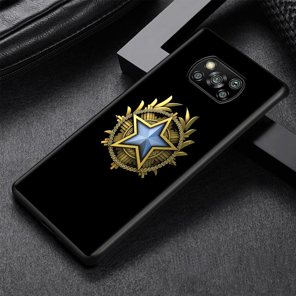Spiel CS GO Hülle für Xiaomi Poco X3 NFC M3 M4 Pocophone F1 F3 Funda Capa Redmi Note 9s 9 8 10 Pro Schwarz Weiche Handyhülle Coque