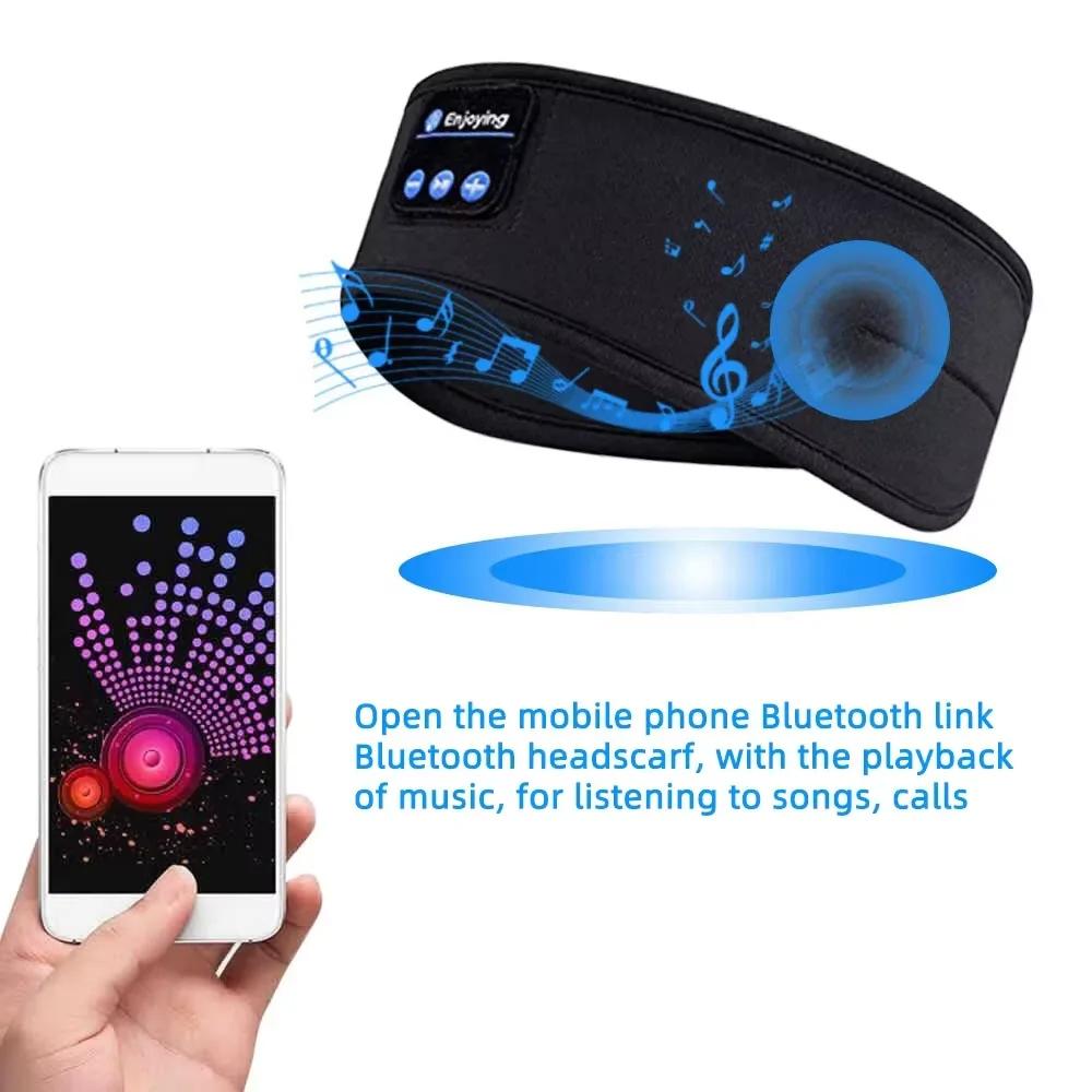 Sleep Headphones Bluetooth 5.4 Headband, Wireless Earphones Music Sleep Earbuds Sleeping Eye Mask with HD Stereo Speakers for Workout Running Travel