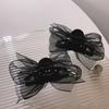 2Pcs  Mesh Bowknot Hair Clip Sweet Exquisite Hair Clips For Women Girls Versatile Princess Hair Accessories Gifts