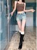 Spicy American Girl High-Waist Denim Shorts – Women's Summer Fashion, Butt-Hugging, Versatile Hot Pants