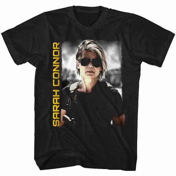 Terminator Dark Fate Movie T-Shirt SARAH CONNER Official Black Cotton SM5XL   Unisex T-Shirt S