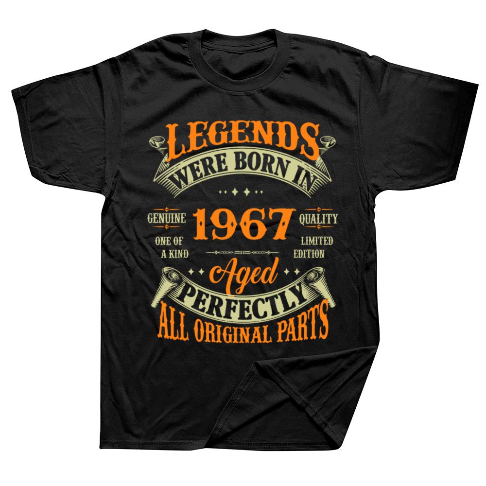 

Made In 1967 T Shirts 57 Years Birthday Gift Funny Unisex Graphic Fashion New Cotton Short Sleeve O-Neck Harajuku T-shirt - M... 5XL різнокольоровий