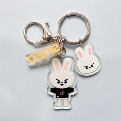 KPOP StrayKids SKZOO Character Keychain Bag Pendant Ornaments Stray Kids Keychain Keyring (SKZOO-8PCS)