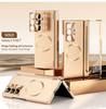 Applicable to Samsung Z fold1 mobile phone case magnetic suction center axis hinge with pen slot case film integrated fold1/1 protective case