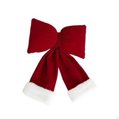 Christmas Bow Hanging Decoration Pendant Collection Indoor Photo Props Ornament Red for Wall