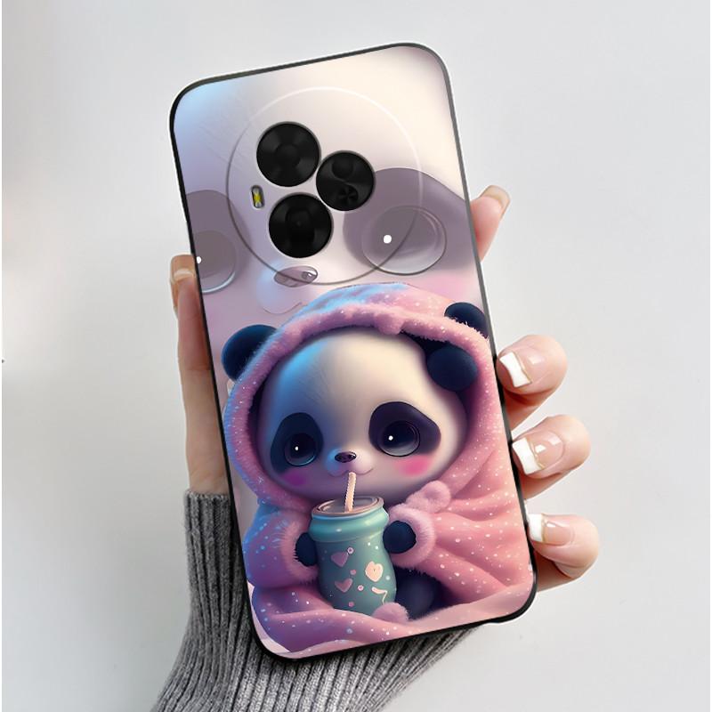 New Soft Black Casing For TCL NxtPaper 60 Ultra Green Cartoon Rabbit Pattern Shockproof Cover For TCL Ion X/TCL Ion V Case