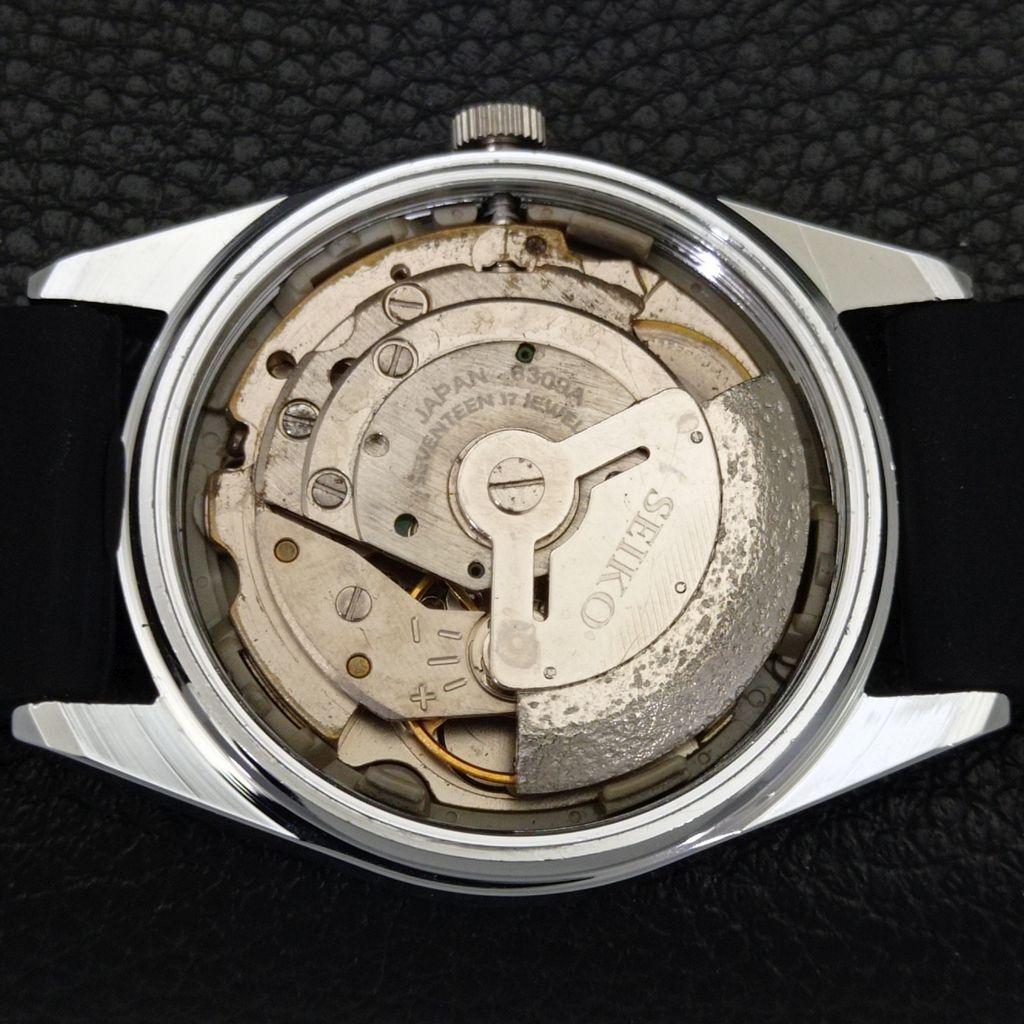REFURBISHED SEIKO 5 AUTOMATIC 6309A JAPAN MENS VINTAGE BLACK WATCH A701688-5 R206c-a701688