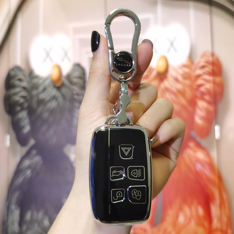 Jaguar Key Case for Men & Women: Fits XEL, XFL, F-Pace, XF, XE, XJ, F-Type.