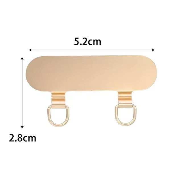 New Ultra-thin Stainless Steel Phone Tether Patch Replacement Phone Straps Gasket Sturdy Cellphone Safety Metal Connect Piece