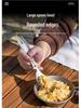 Titanium Multi-functional Camping Cutlery: Knife, Fork, Spoon Combo – Lightweight and Portable for Outdoor Adventures