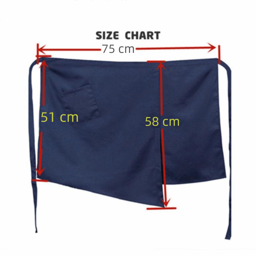 Tie Back Restaurant Apron Multi-function Kitchen Apron New Half Apron  Restaurant Use