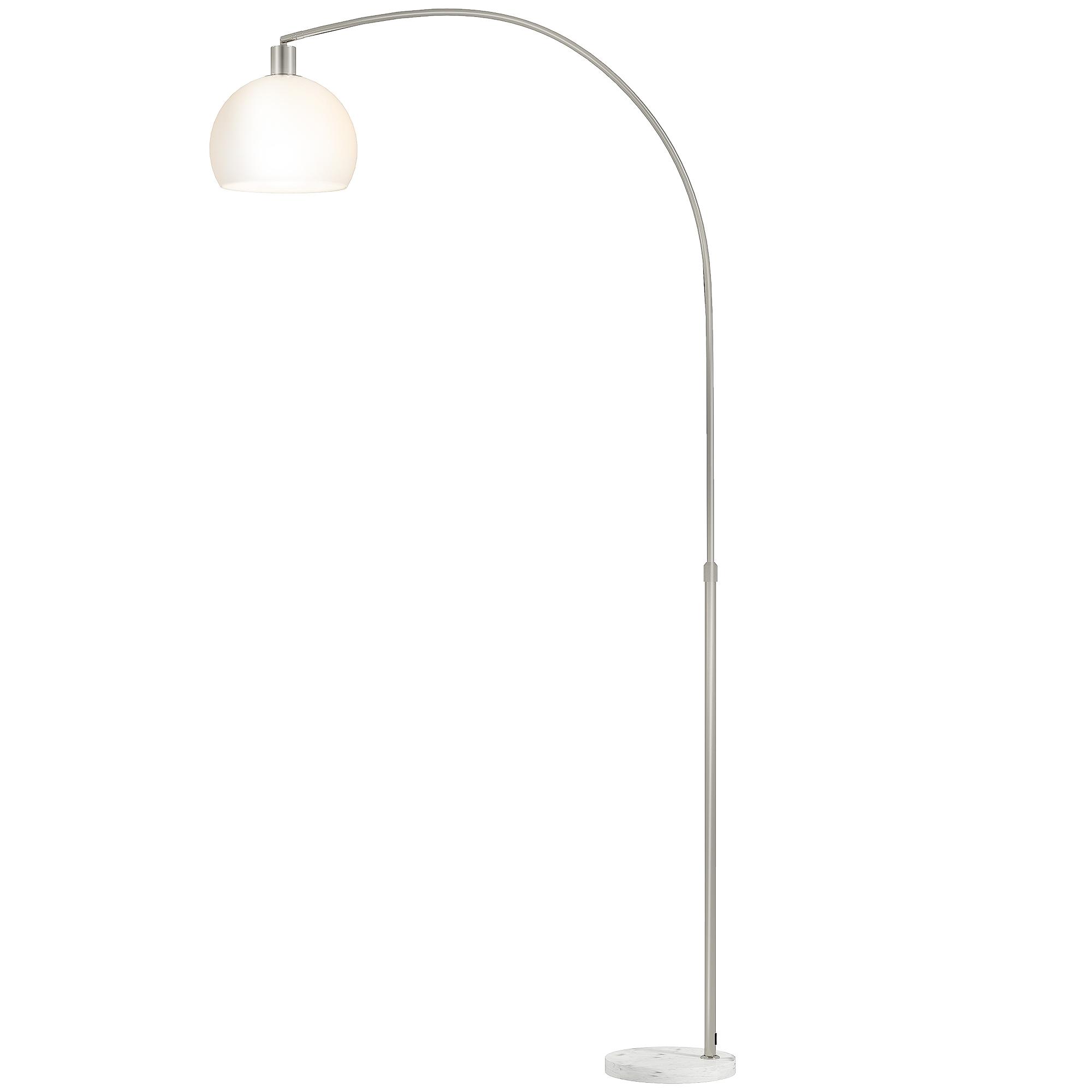 Stāvlampa, izliekta galva, kājas slēdzis, marmora