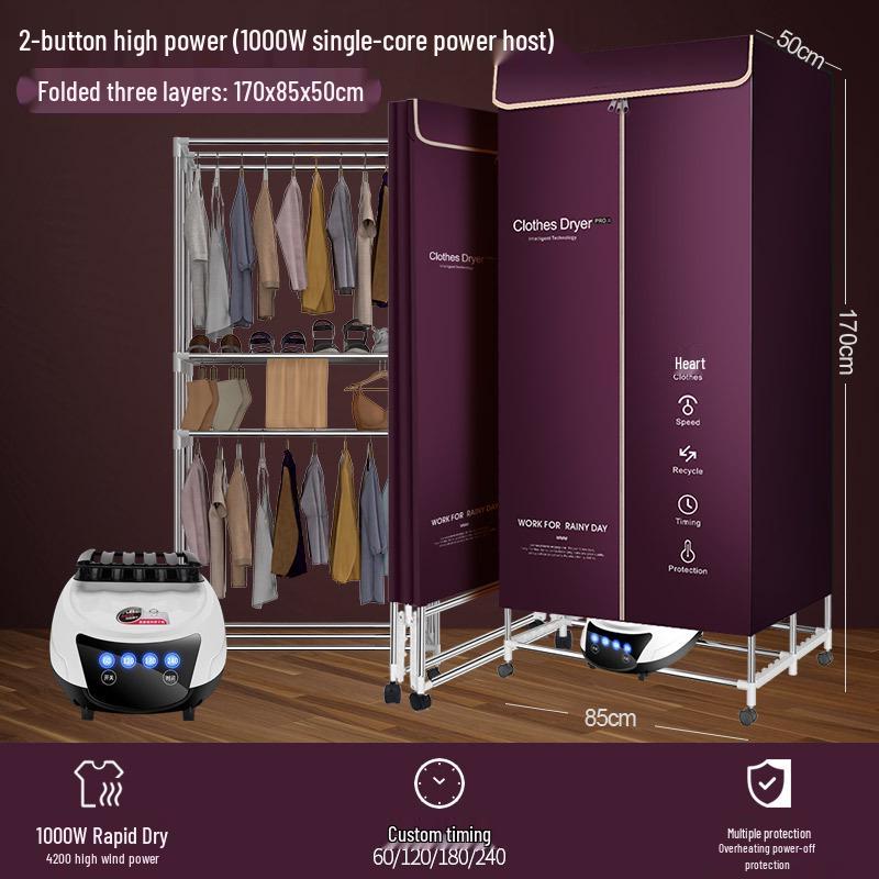 Foldable Household & Dormitory Underwear and Baby Dryer Cabinet & Rack