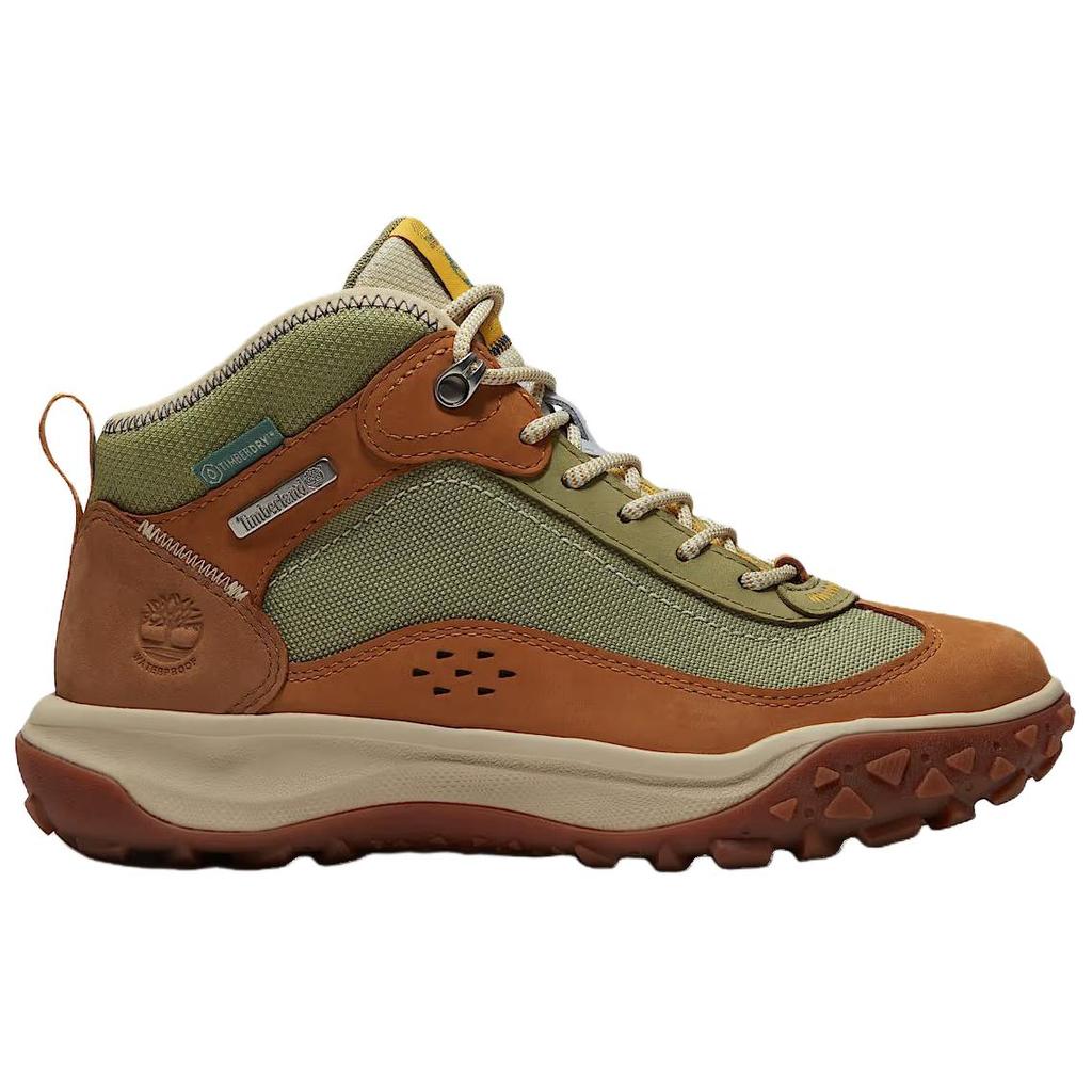 Timberland Motion 7 Leather Waterproof Comfortable Fashion Ankle Outdoor Boots Women boots Brown Green A423G-754