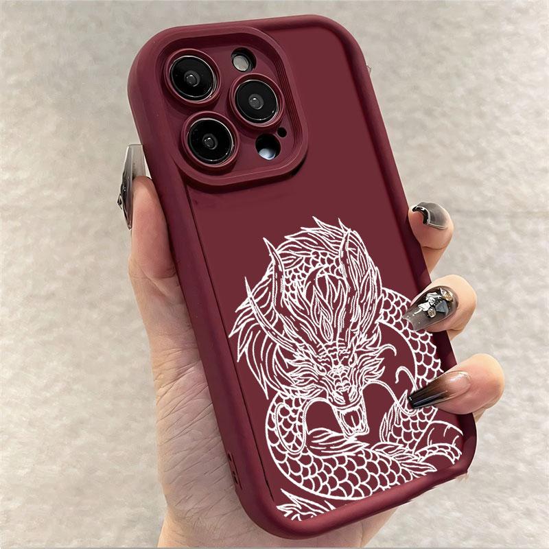 Case For Realme C51 C53 C55 C61 C63 C65 C67 C11 C17 C20 C25Y C12 C25S Full Package Shockproof Silicone Soft Dragon Phone Cover