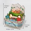 Material Christmas Music Box Lighting Creative Ornament Collection Miniature Toys Musical for
