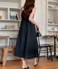 Ppaeppae Sleeveless Bustier Sleeveless Long Dress