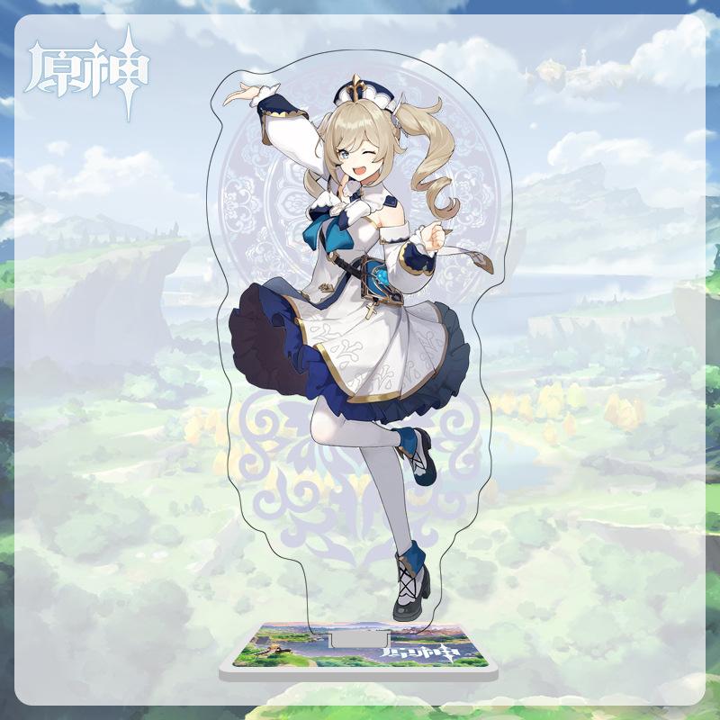 16cm Height Acrylic Large Stand-up Display Featuring Characters From Mondstadt and Liyue In Genshin