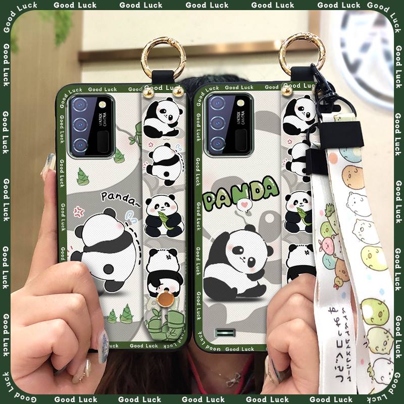 Phone Holder Dirt-resistant Phone Case For Oukitel C25 Cute Waterproof Silicone Wristband Kickstand Anti-knock Cartoon