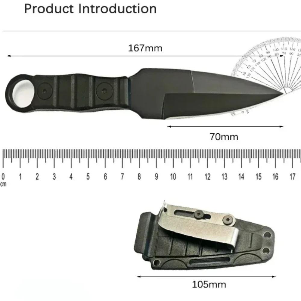 Knife Sharp Fruit Knife Handle Meat Knife Portable Scabbard Ring Knife