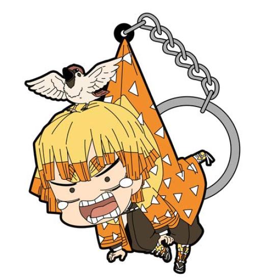 

Cospa Demon Kimetsu no Yaiba Zenitsu Agatsuma Tsumamare Rubber Keychain Slayer