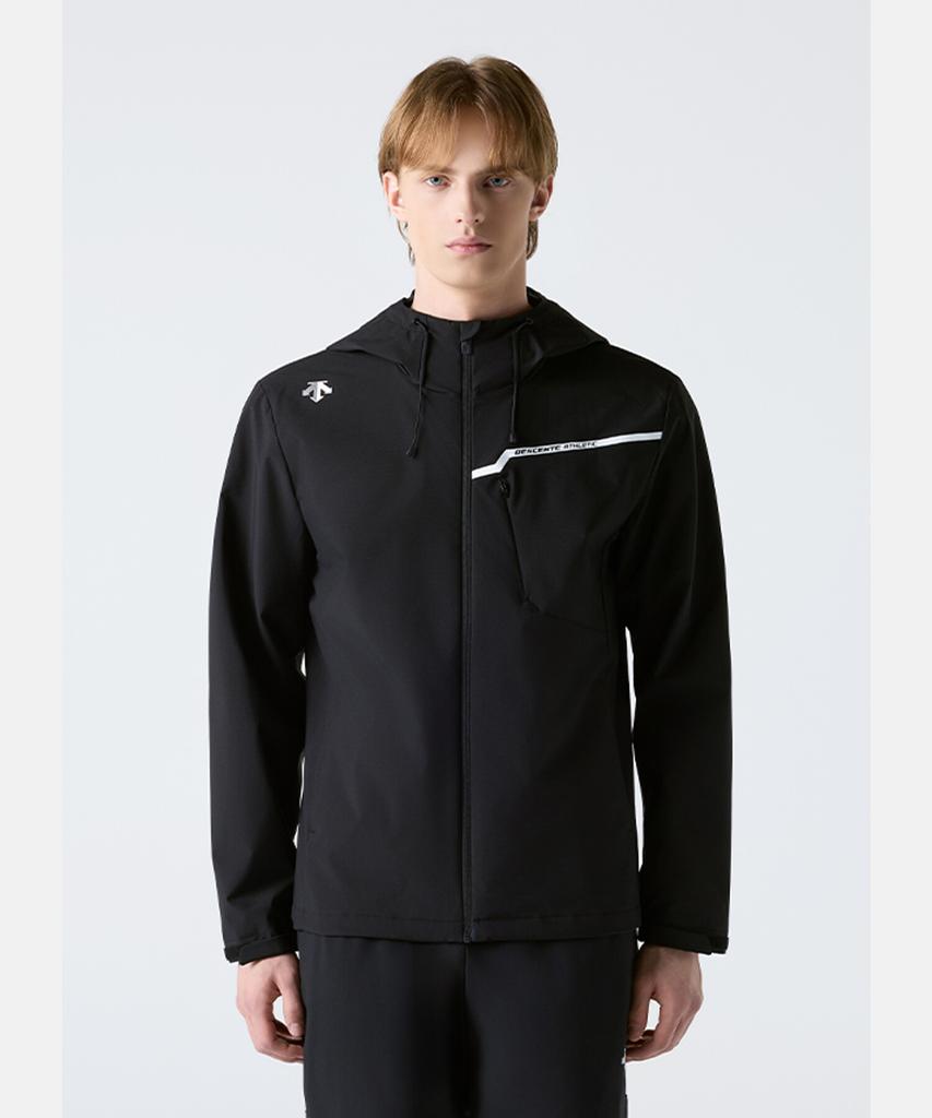 Descente Training 2-Layer Lined Zip-Up Hooded Jacket Black Sr121Tjk13