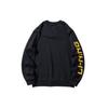 Li Ning Logo Letter Print Sports Crew Neck Sweatshirt Unisex Sweatshirt Black AWDS415-1