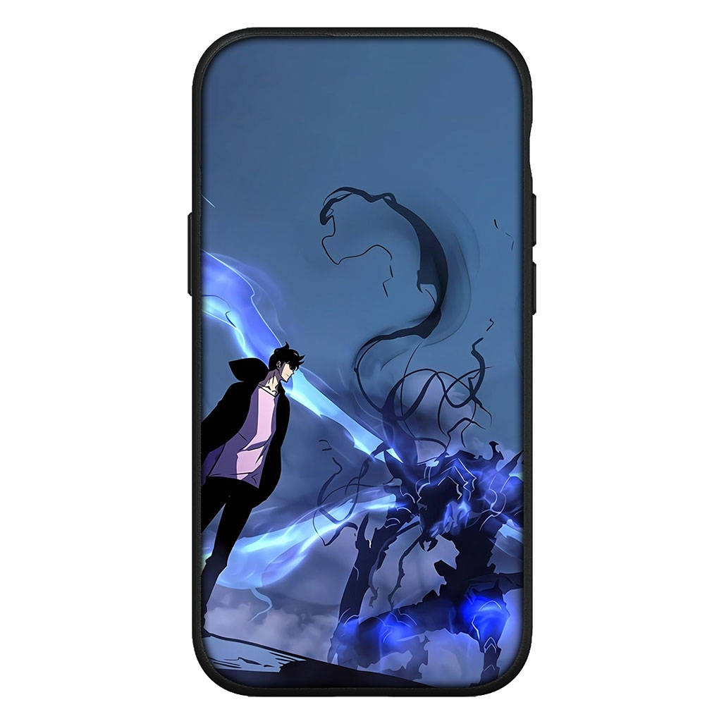 for Samsung Galaxy S24 S23 iPhone 16 15 14 Xiaomi Redmi Note 13 12 11 10 9 Pro Max X XR Case Cartoon Sung Jinwoo Solo Leveling Arise OPPO Huawei Cover