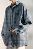 Bligo Loose Fit Plus Spring Korean Check Stylish Street Perfect for Office or Any Men's Shirt, Sizes, Pattern, Casual, Top, Style, Thick, Casual,