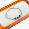 Gesi En Heart Zircon Bracelet: Elegant, Fashionable, Geometric Design, Exquisite for a High-End Feel