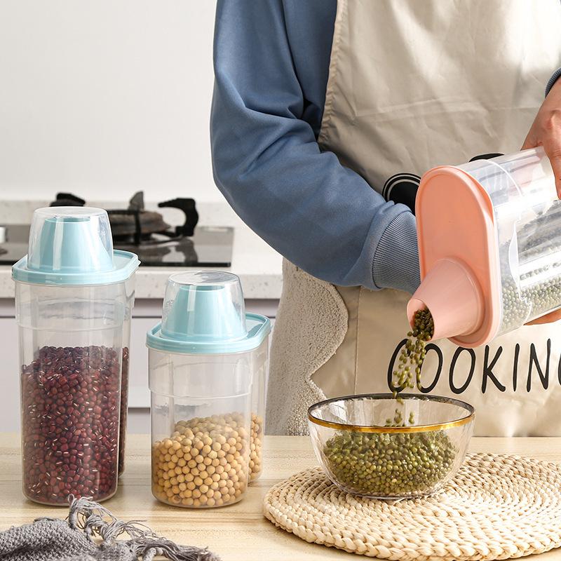 Transparenter Kunststoff-Getreidelagerbehälter, feuchtigkeits- und insektenfest