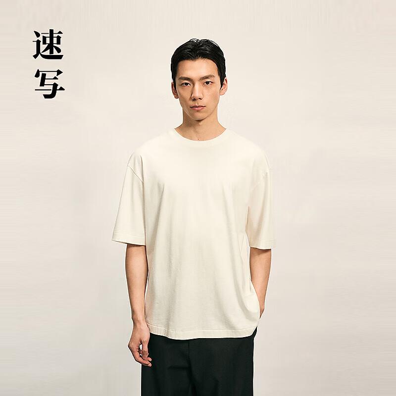 CROQUIS Men s 2025 Fall Round Neck Short Sleeve T-Shirt L