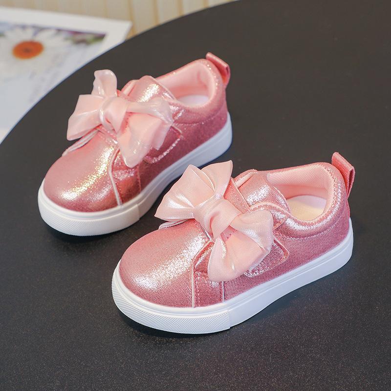 

Shiny Low-top Sneakers for Girls, Sport Shoes, Soft Sole, Casual Shoes 21 розовый