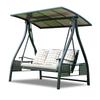 In-Stock Outdoor Hanging Swing Chair: Waterproof Wrought Iron Reclining Rocker for Balcony, Courtyard, or Garden