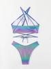 2024 Damen Sexy Split Crossover Badeanzug Bikini WSA038
