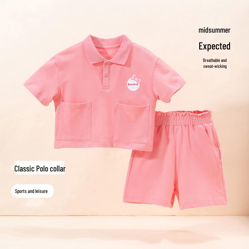 

Girls Summer Polo Shirt & Shorts Set 130/64