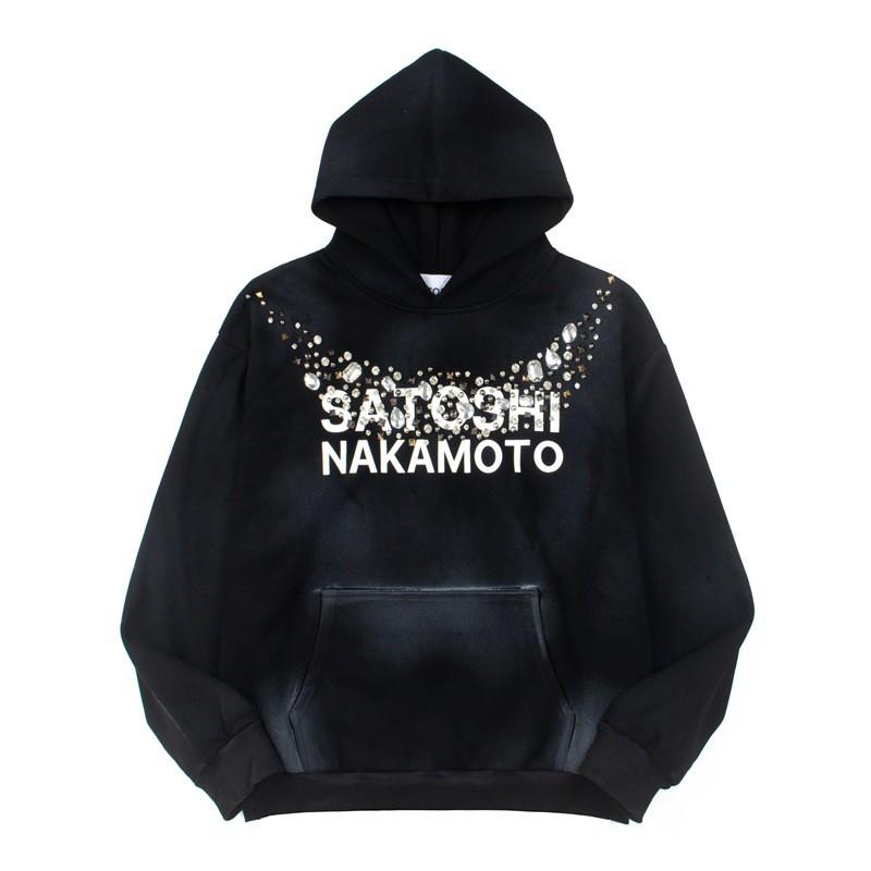 Unisex retro nodilušs džemperis ar strass