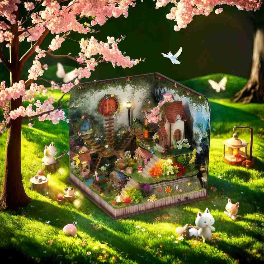 

Sofiey Dollhouse DIY Kit Miniature Miniature Furniture Craft Kit with Music Box Set [Morishima Hikyou]