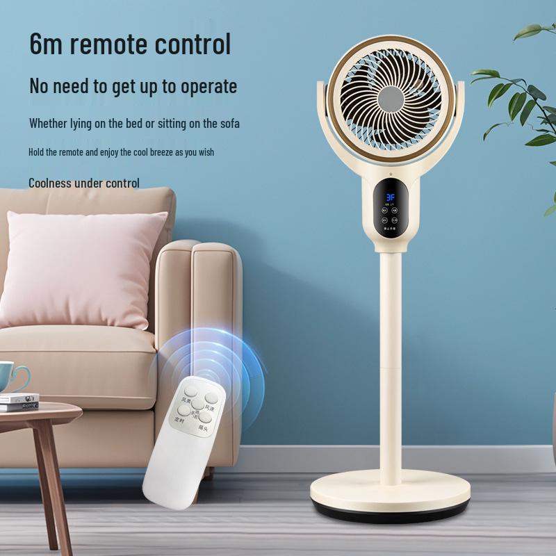 Dual-Use Oscillating Air Circulator Fan - High Power, Low Noise, Vertical Floor & Desk Standing for Bedroom and Dorm.