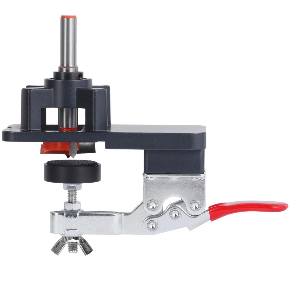 Cabinet Hinge Jig 35mm Concealed Hinge Drilling Set with Aluminum Alloy Hole Puncher Tool for Woodworking Door Applications