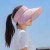 Telescopic board empty top hat for women's sun protection, UV protection, beach cycling, sun hat, tidal sun hat