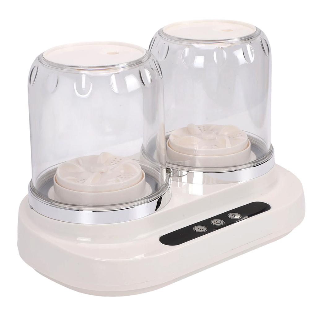 Portable Mini Washing Machine Twin Tub Underwear Washer 2L 3 Modes 1800mAh Rechargeable for Socks Small Laundry Items