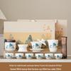 Chuchuang Jingpin Scenic Landscape White Porcelain Tea Set