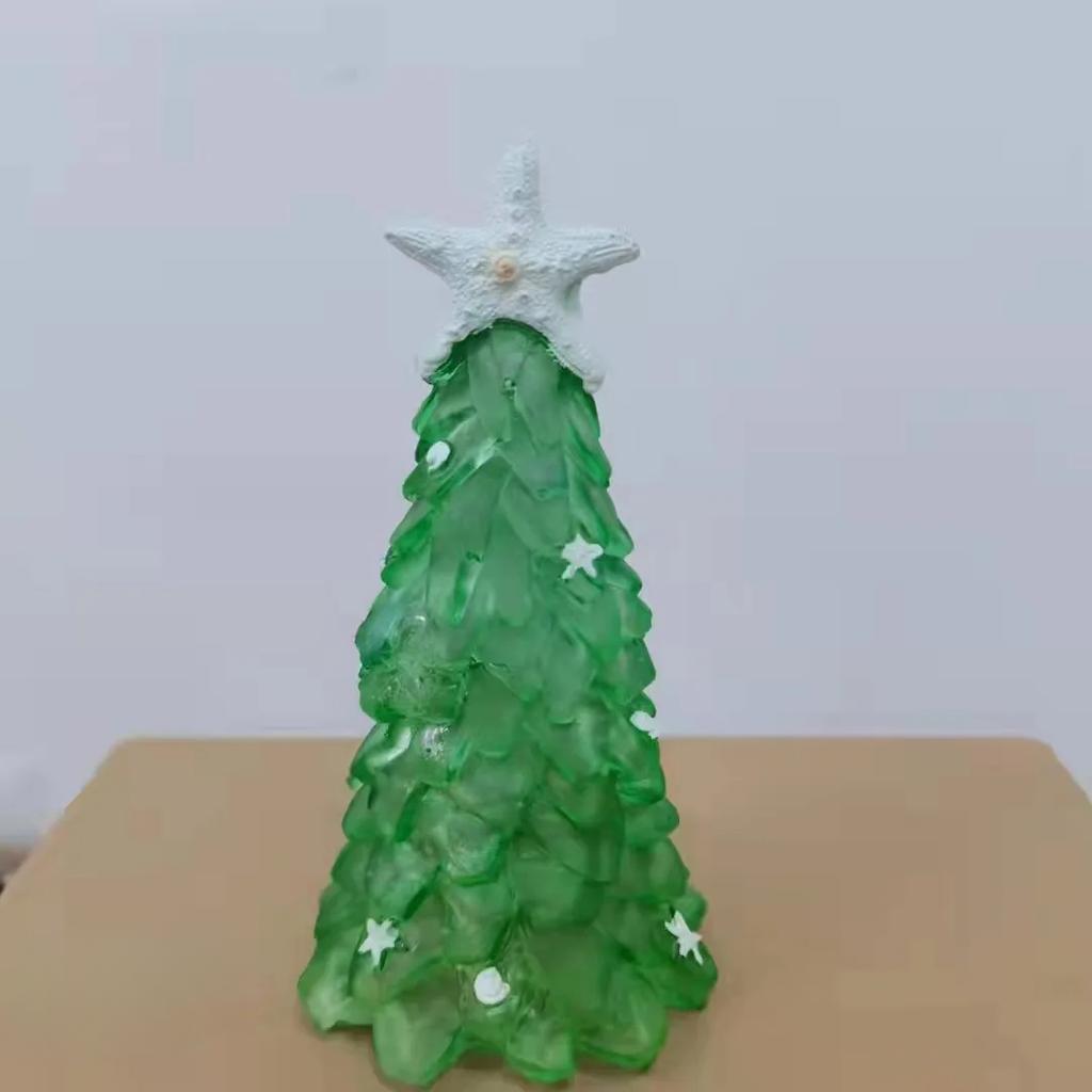Christmas Starfish Jade Color Resin Christmas Tree Decorations Resin Crafts Home Decoration Design Decorations Wholesale