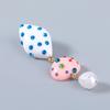 Cute Exaggerated Irregular Geometry Candy Colorful Resin Acrylic Imitation Pearl Dangle Earrings for Women Summer Jewelry Gifts
